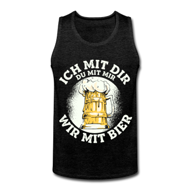 Partnerlook Tank Top - Ich mit dir du mit mir wir mit Bier Partnerlook