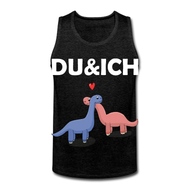 Partnerlook Tank Top - Dino Beziehung Valentinstag Partnerlook
