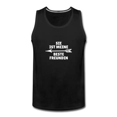 Partnerlook Tank Top - sie ist meine beste Freundin. Partnerlook links