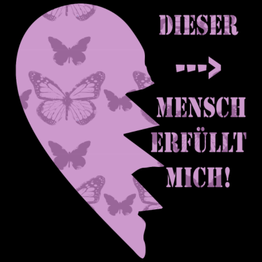 Motiv partnerlook liebe herz schmetterlinge