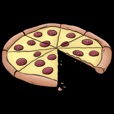 Motiv Pizza für Eltern-Baby-Partnerlook