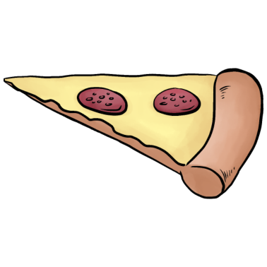 Motiv Pizzastück für Eltern-Baby-Partnerlook für 2. Kind