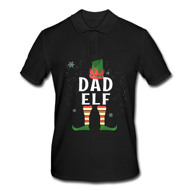 Partnerlook Poloshirt - Vater Elf Squad Weihnachts Geschenk Kostüm