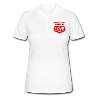 Partnerlook Poloshirt - Geboren um ihn zu lieben - Partnerlook
