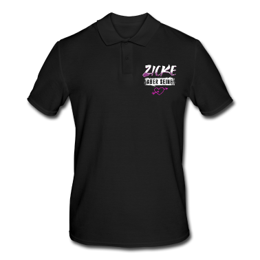 Partnerlook Poloshirt - Zicke Aber Seine Valentinstag Partnerlook