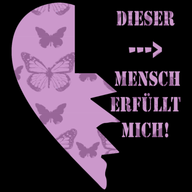 Motiv partnerlook liebe herz schmetterlinge