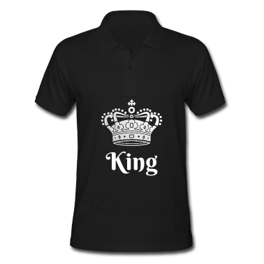 Partnerlook Poloshirt - King Queen Partnerlook
