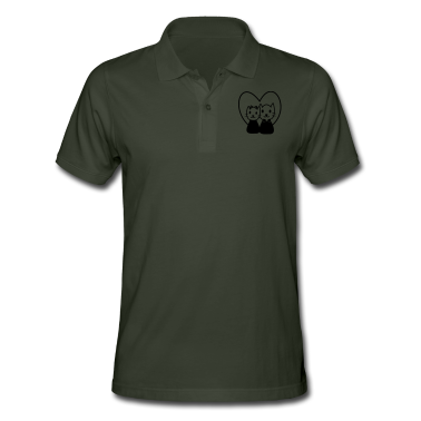 Partnerlook Poloshirt - CAT IN LOVE Paare Partnerlook