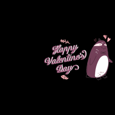 Motiv Valentinstag Pinguin Partnerlook Geschenkidee