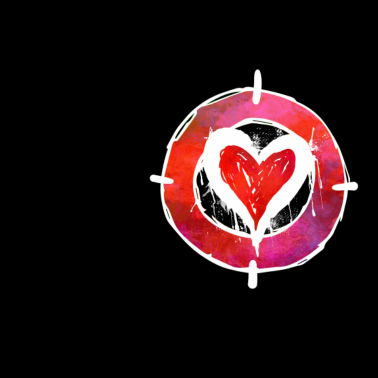 Motiv Ins Herz getroffen - Partnerlook Shirt 015