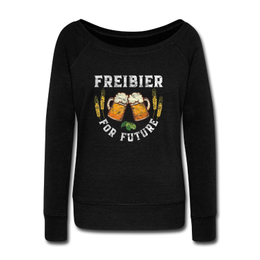Partnerlook Langarmshirt - Freibier for Future Bierliebhaber Oktoberfest