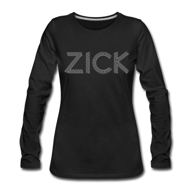 Partnerlook Langarmshirt - Wortsalat ZICK ZACK - für 2 Personen - ZICK