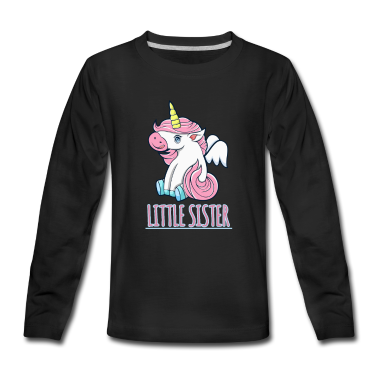 Partnerlook Langarmshirt - Little Sister unicorn