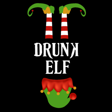 Motiv Drunk Elf Familien Partnerlook Weihnachten Outfit