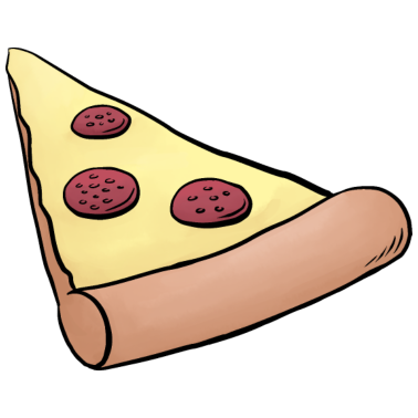 Motiv Pizzastück für Eltern-Baby-Partnerlook