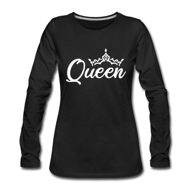 Partnerlook Langarmshirt - Queen Partnerlook