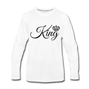 Partnerlook Langarmshirt - König Partnerlook