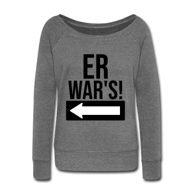 Partnerlook Langarmshirt - Er war's Partnerlook