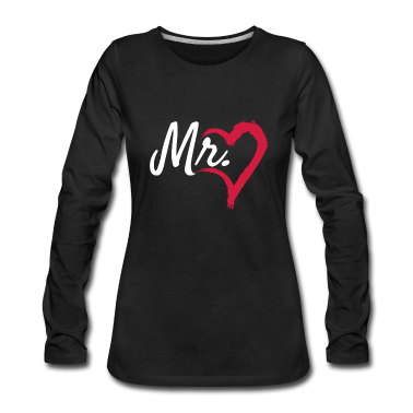Partnerlook Langarmshirt - Mr Herz Partnerlook