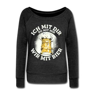 Partnerlook Langarmshirt - Ich mit dir du mit mir wir mit Bier Partnerlook
