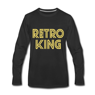 Partnerlook Langarmshirt - Retro King Partnerlook