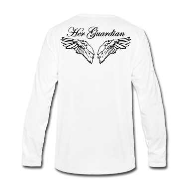 Partnerlook Langarmshirt - Partnerlook Schutzengel Mann