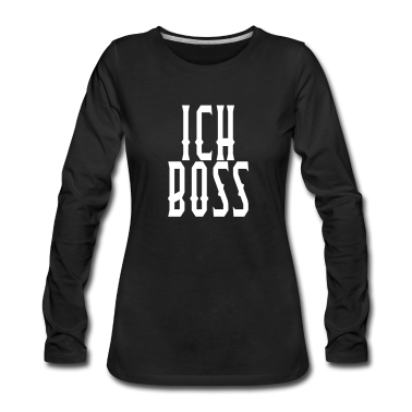 Partnerlook Langarmshirt - Ich Boss - Du nix Partnerlook