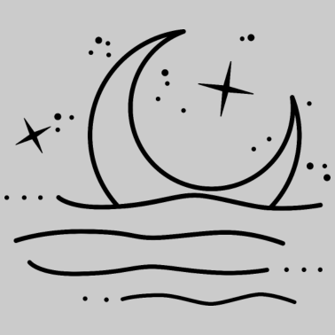 Motiv Mond Paarschirt Partnerlook