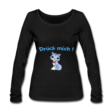 Partnerlook Langarmshirt - drück mich! hellblau Partnerlook