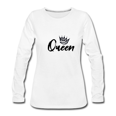 Partnerlook Langarmshirt - Partnerlook Paar Queen