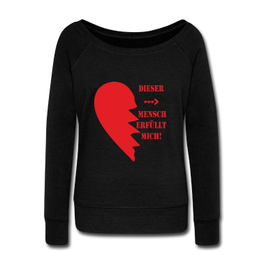 Partnerlook Langarmshirt - partnerlook liebe herz rot