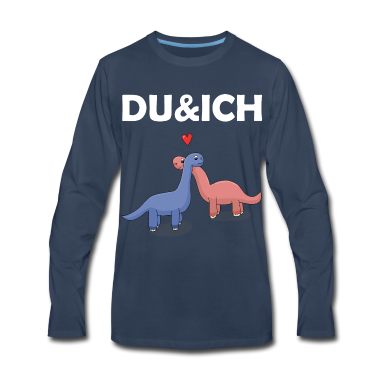 Partnerlook Langarmshirt - Dino Beziehung Valentinstag Partnerlook