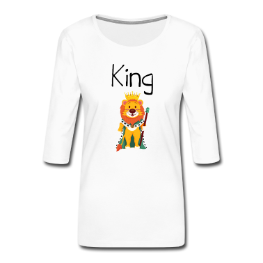 Partnerlook Langarmshirt - King Queen Partnerlook