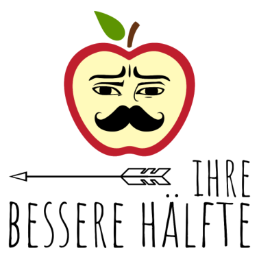 Motiv Bessere Hälfte | Apfel | Partnerlook