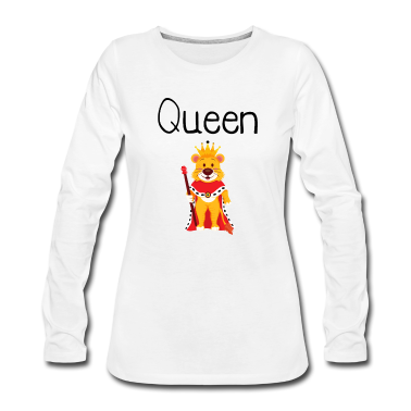 Partnerlook Langarmshirt - King Queen Partnerlook