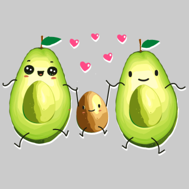 Motiv Avocado - Familie - Partnerlook - Schwangerschaft