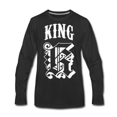 Partnerlook Langarmshirt - KING - QUEEN Partnerlook