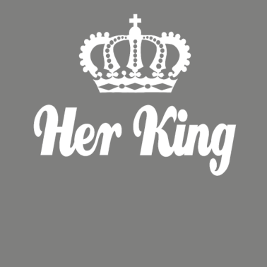 Motiv Partnershirt Her King - Valentinstag's Geschenk