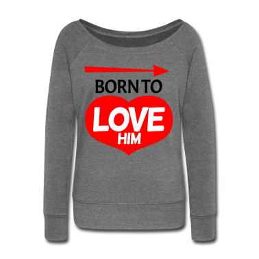 Partnerlook Pullover - Geboren um ihn zu lieben - Partnerlook