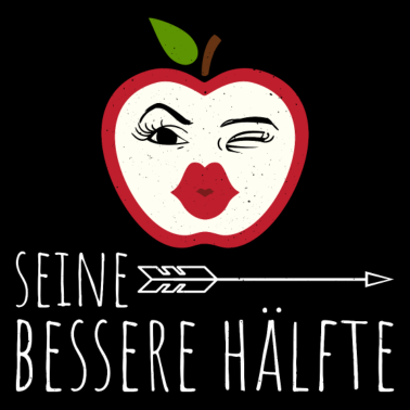 Motiv Bessere Hälfte | Apfel | Partnerlook