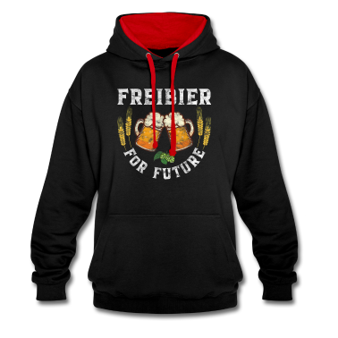 Partnerlook Hoodie - Freibier for Future Bierliebhaber Oktoberfest