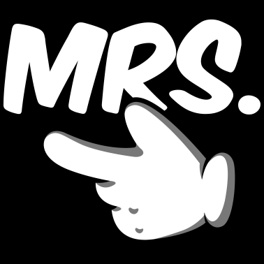 Motiv Mr. & Mrs. Comic-Hand Partnerlook