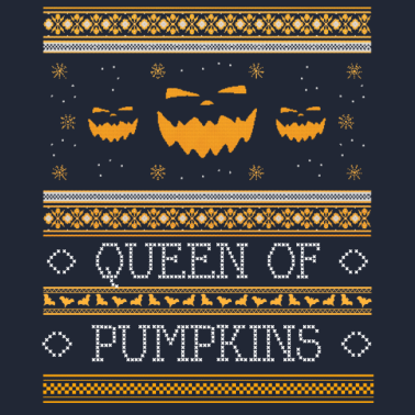 Motiv Queen Of The Pumpkins Ugly Halloween Partnerlook