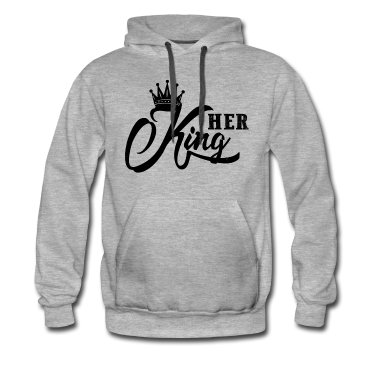Partnerlook Hoodie - Her King Pärchen Paar Partnerlook