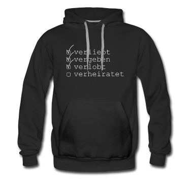Partnerlook Hoodie - verliebt und verlobt verlobung hochzeit ehe