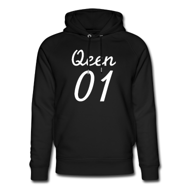 Partnerlook Hoodie - Valentinstag King - Qeen QEEN 12 Weiß
