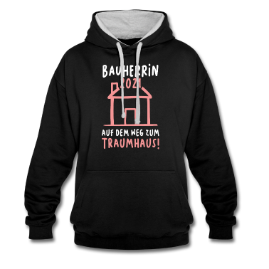 Partnerlook Hoodie - Bauherrin 2021 Traumhaus Richtfest Hausbau