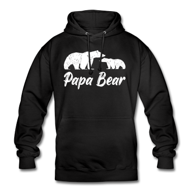 Partnerlook Hoodie - Papa Bear Vater Vatertag Geschenk