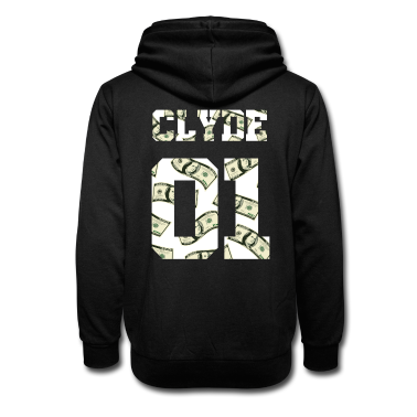 Partnerlook Hoodie - Clyde 01-Bonnie und Clyde (doller, weiß)