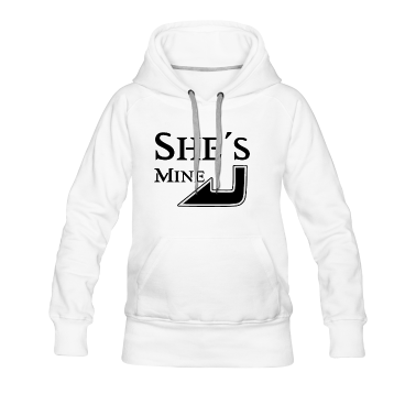 Partnerlook Hoodie - She´s mine black (part1) Geschenk love Partnerlook